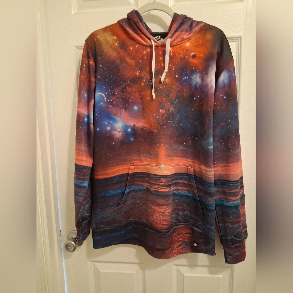 Into The AM Mens Galaxy Hoodie